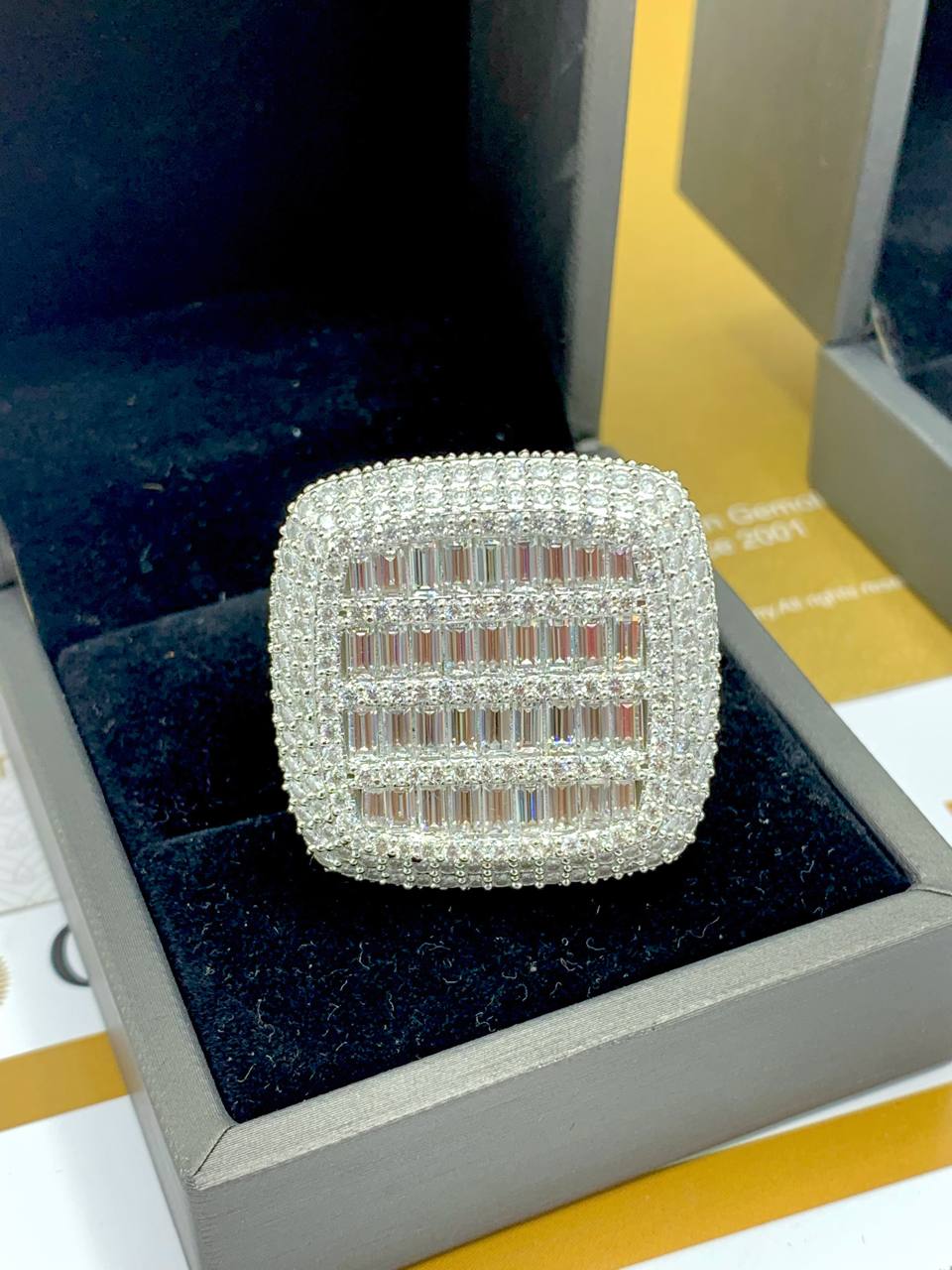 3D And Full Ice Moissanite Diamond Rings for Men - Image 3