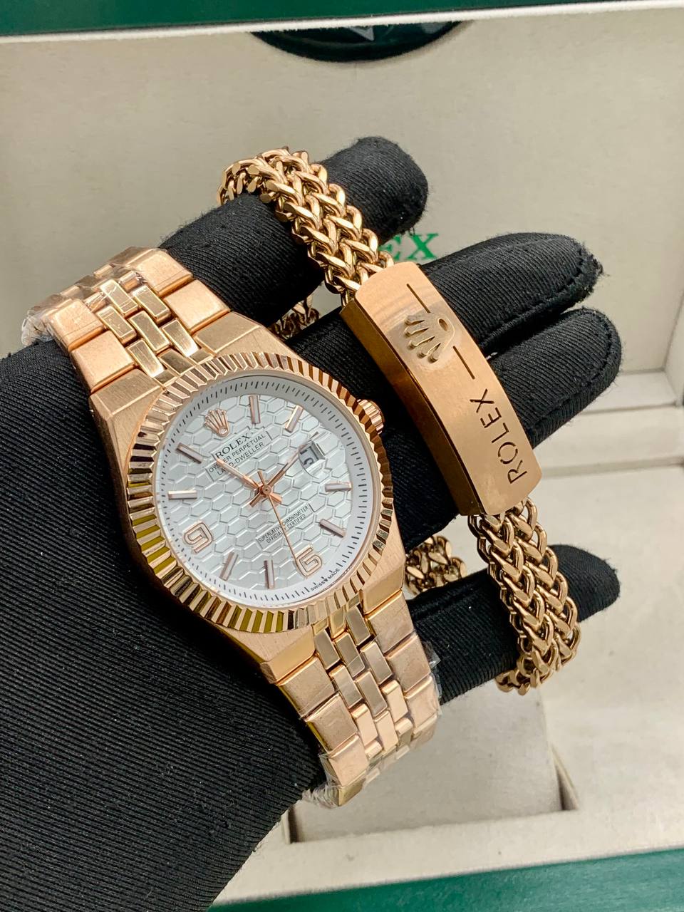 Rolex Watch and Bracelet Combo