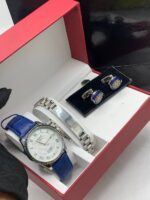 Male Tissot Watch With Bracelet and Cufflinks combo