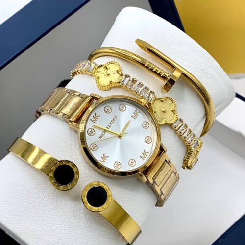Michael Kors Premium Women’s Gold Watch and Bracelet Collection