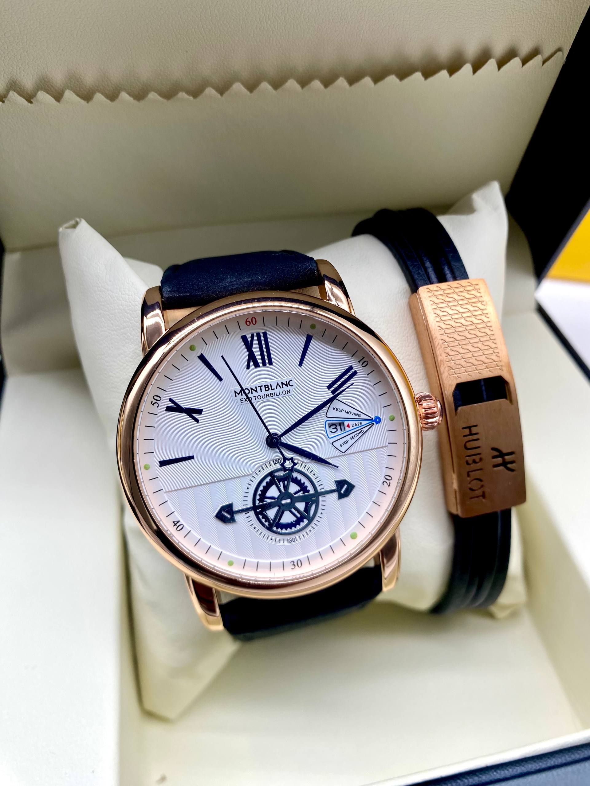 Mont Blanc Watch and Bracelet Set - Image 2