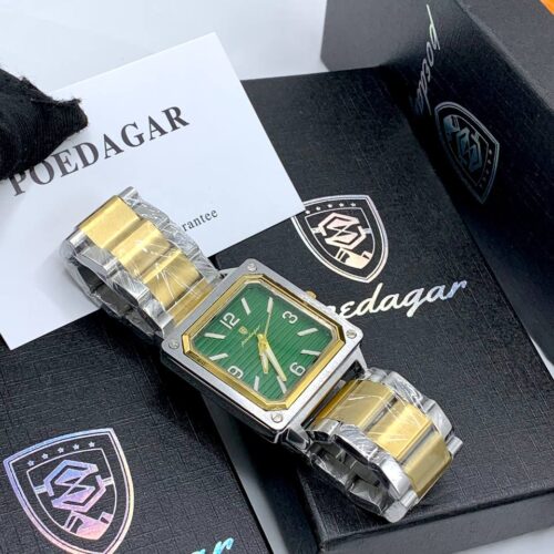 Predagger Square Stainless Steel Luxury Wristwatch