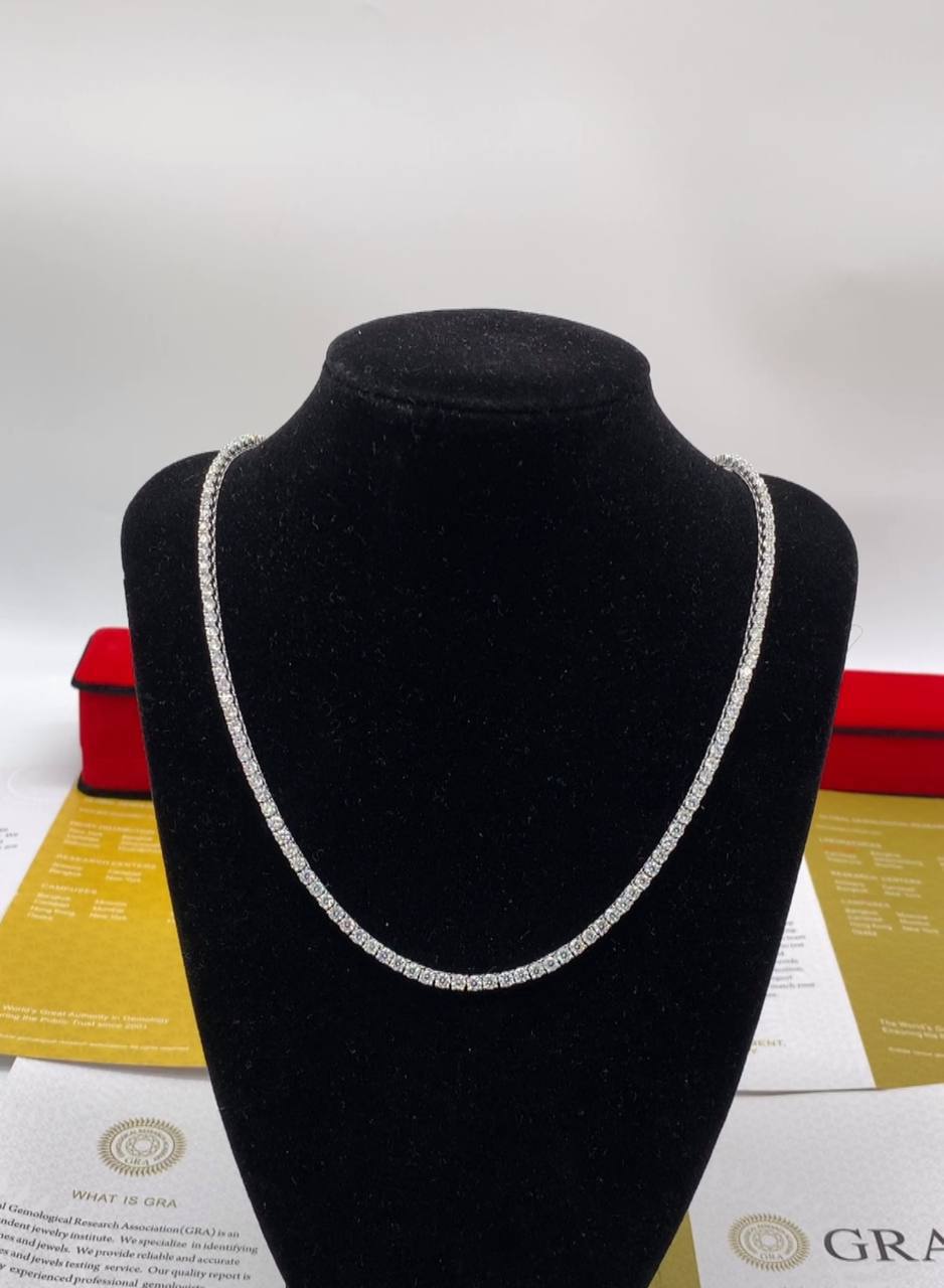 VVS Moissanite Diamond Unisex Tennis Neckchain💎
